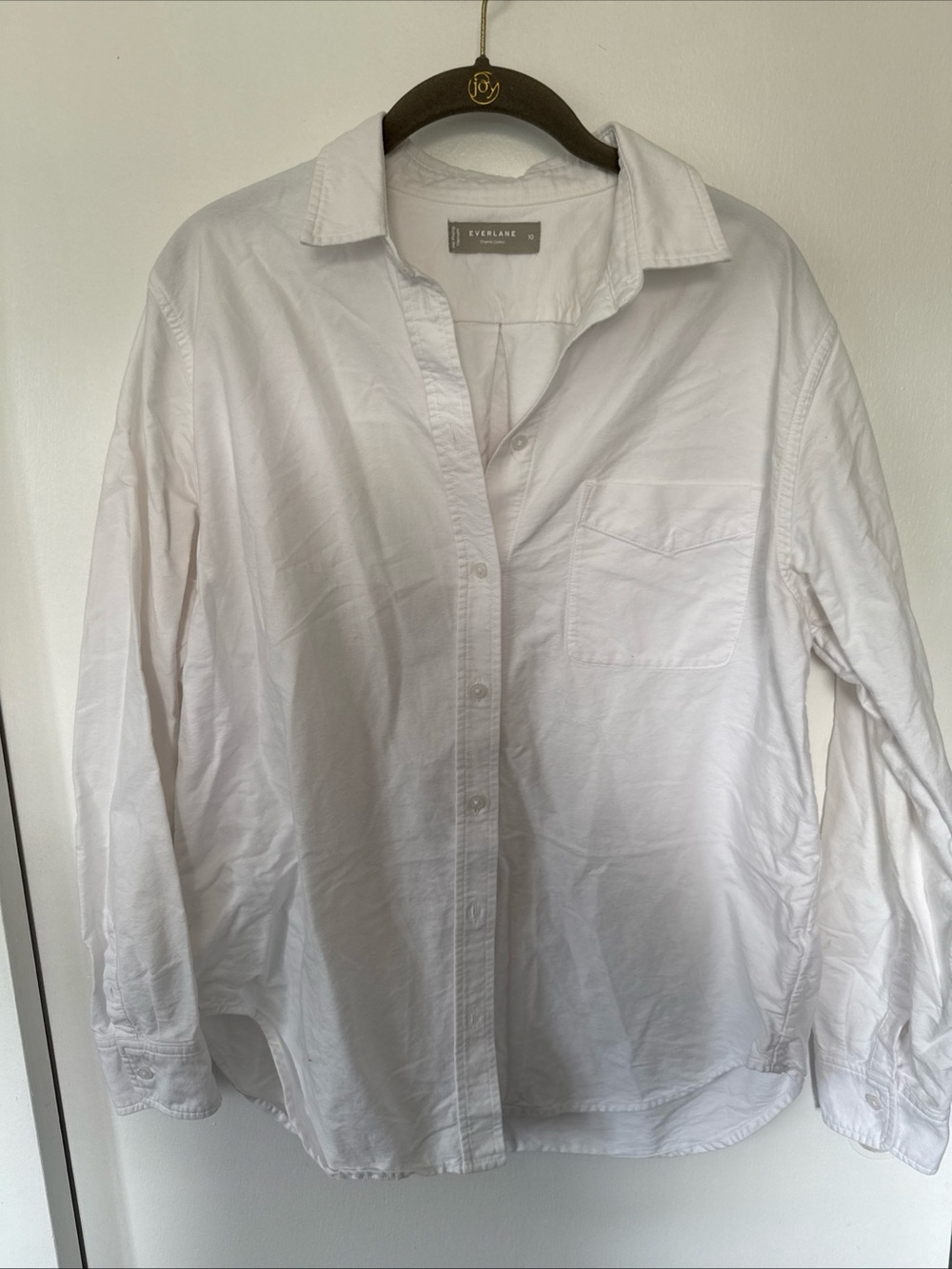 Everlane White Women The Must Have Oxford Shirt Size 10